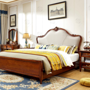 PU Leather Upholstered Bed Frame , Complete with hardware