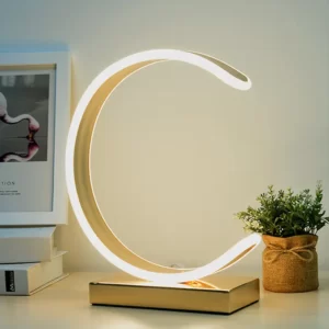 Contemporary Creative C Shape LED Aluminum Desk Lighting Nordic Decorative Bed Light Table Lamp