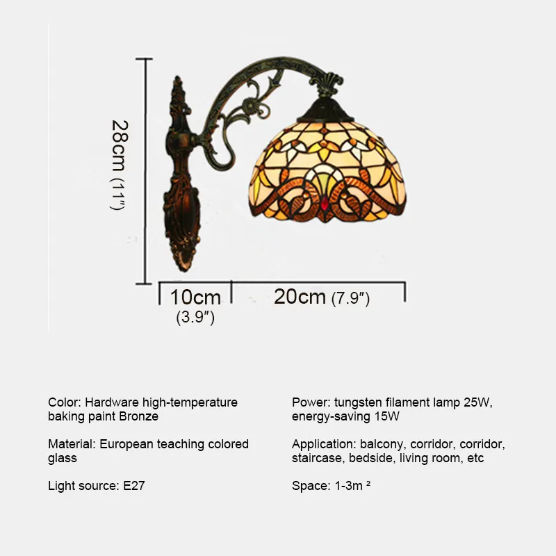 Modern Tiffany Wall Light LED